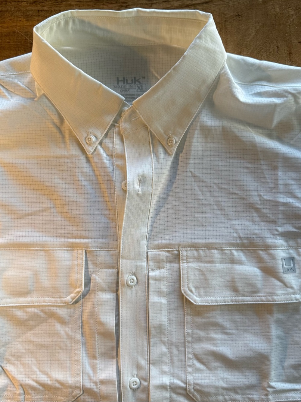 Huk Men's White Button-Down Shirt
